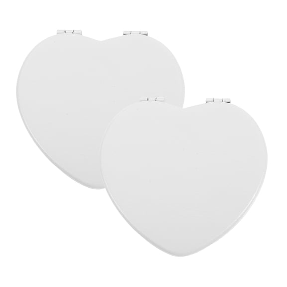GOOHOCHY Portable Heart Shaped Makeup Mirror for Women and Teen Girls with Compact Size Perfect for Travel
