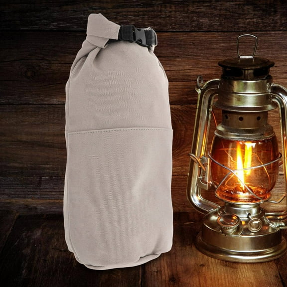 GOOHOCHY Portable Oil Lamp Storage Bag Canvas Lantern Organizer Multi-Functional Lantern Carrying Case Outdoor Camping Kerosene Lamp Pouch