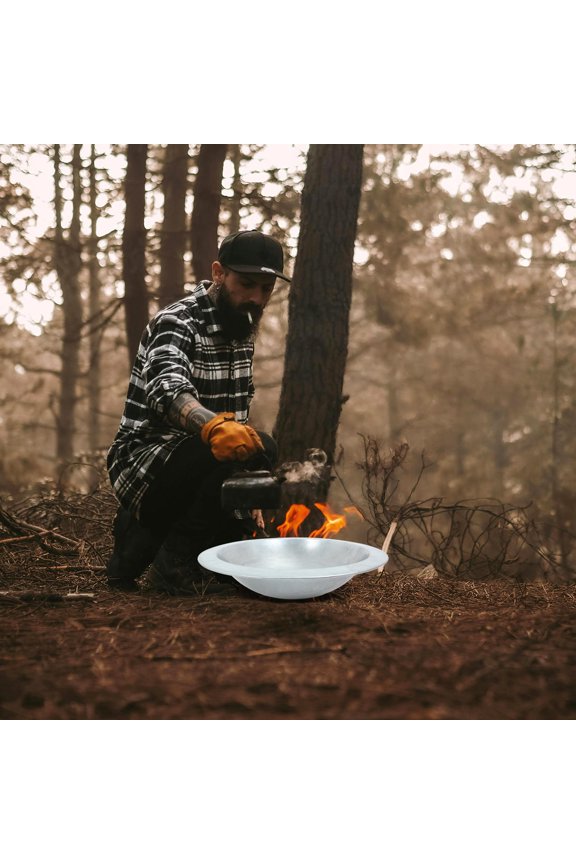 Portable Outdoor Charcoal Stove BBQ Grill Brazier Fire Pit with Charcoal Brazier Pot and BBQ Tools for Backyard Garden Cooking