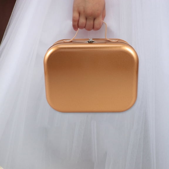 GOOHOCHY Portable Storage Box Tin Multi Use Case Tinplate Packing Case Gift Packing Container Gifts Packing Case Tinplate Storage Box