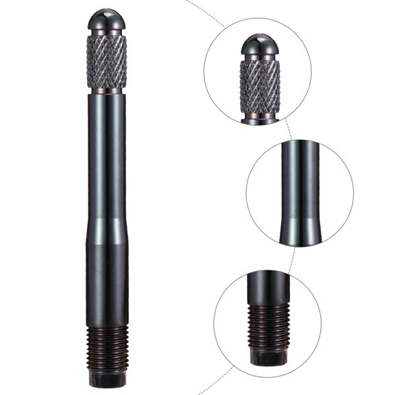 Mobutofu Automotive Wheel Hanger Positioning Pin Set, Black Stainless Steel Tire for Secure Wheel Storage