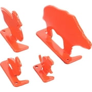 BRIGHTFUFU 4Pcs Stainless Steel Orange Practice Shooting Targets for Outdoor Indoor Training