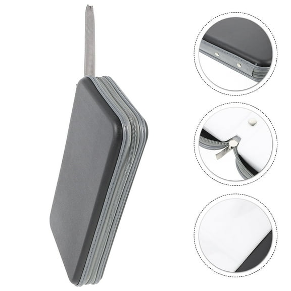 GOOHOCHY Professional Case Holder 80 Capacity Protective Storage Bag Organizer for Electronics Accessories