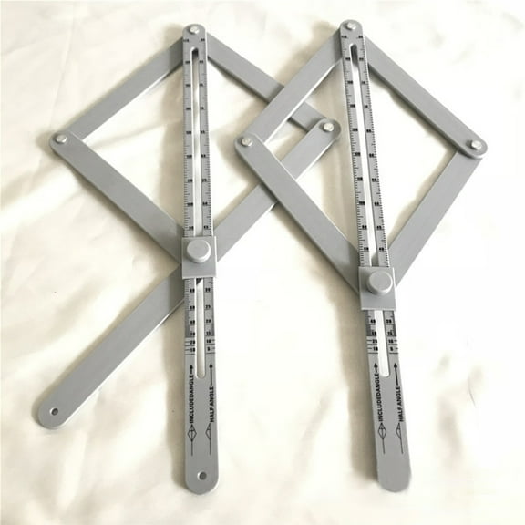 FUEENIRVA Multi Function Stainless Steel Protractor for Woodworking Angle Finder and Miter Measuring Tool