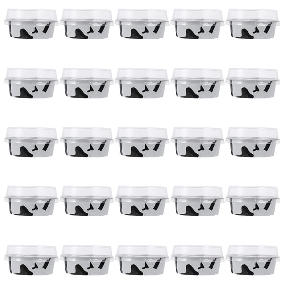 GOOHOCHY Pudding Bottles with Lids for Storage Use Assorted Color HighQuality Aluminum Foil 50pcs