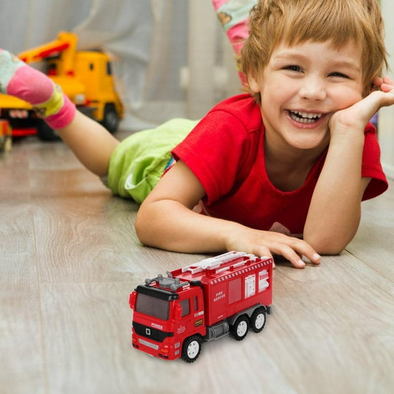 GETAJGHSD Toy Truck Plastic Red 1Pack Birthday Special Occasions Fire Engine Model
