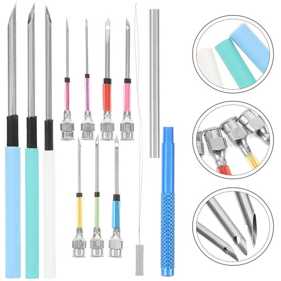 GOOHOCHY Punch Needle Kit for Beginner with Metal Punch Needles Assorted Color for Stitching Use