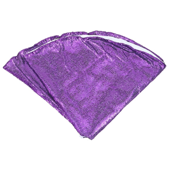 GOOHOCHY Purple Christmas Tree Skirt with Sequins for Decoration under Tree Adds Festive Atmosphere 1 Piece