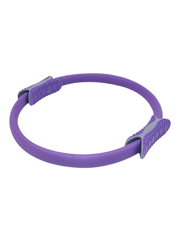 1Pc Pilates Ring for Yoga Balance Endurance with Non Slip Handle Purple