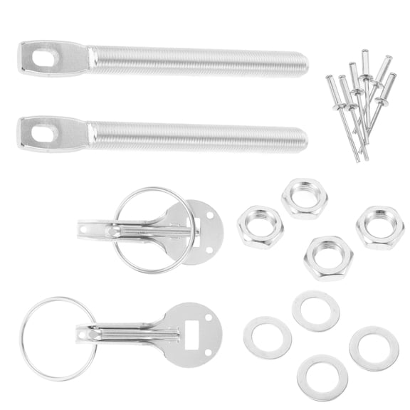 GOOHOCHY Quick Release Hood Pin Kit With Pins For Car Engine Hood Lock Latch For Racing And