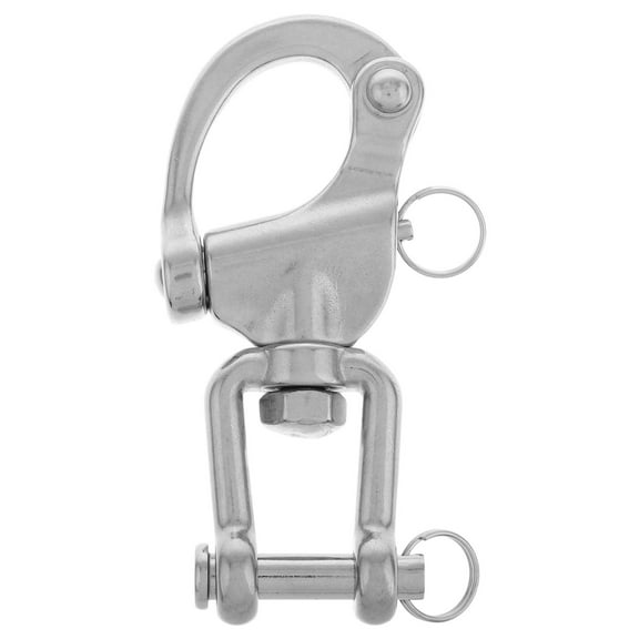 GOOHOCHY Quick Release Swivel Snap Hook Outdoor Stainless Steel Spring Clip Heavy Duty Carabiner For Home Industrial Marine Applications