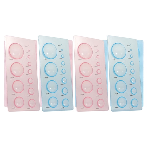 GOOHOCHY Quilling Mold for DIY Use Assorted Color Made of Durable ABS Material Creates 3D Models 4 Pieces