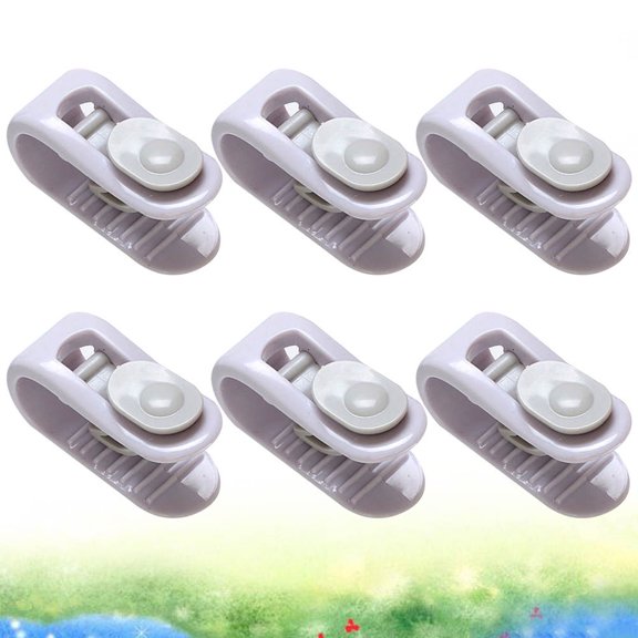 HONMEET 6pcs Non- Plastic Quilt Holder Clips for Home Bedding Fixing and Secure Use by All