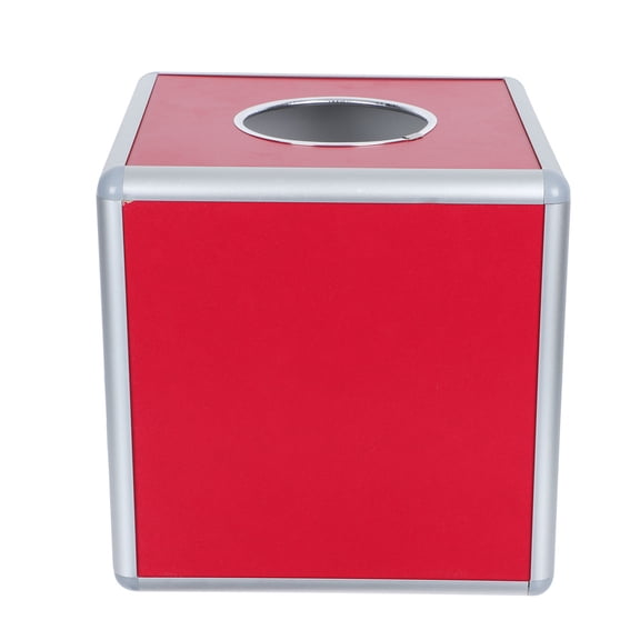 GOOHOCHY Raffle Boxes for Tickets Aluminum Lottery Storage Bin Office