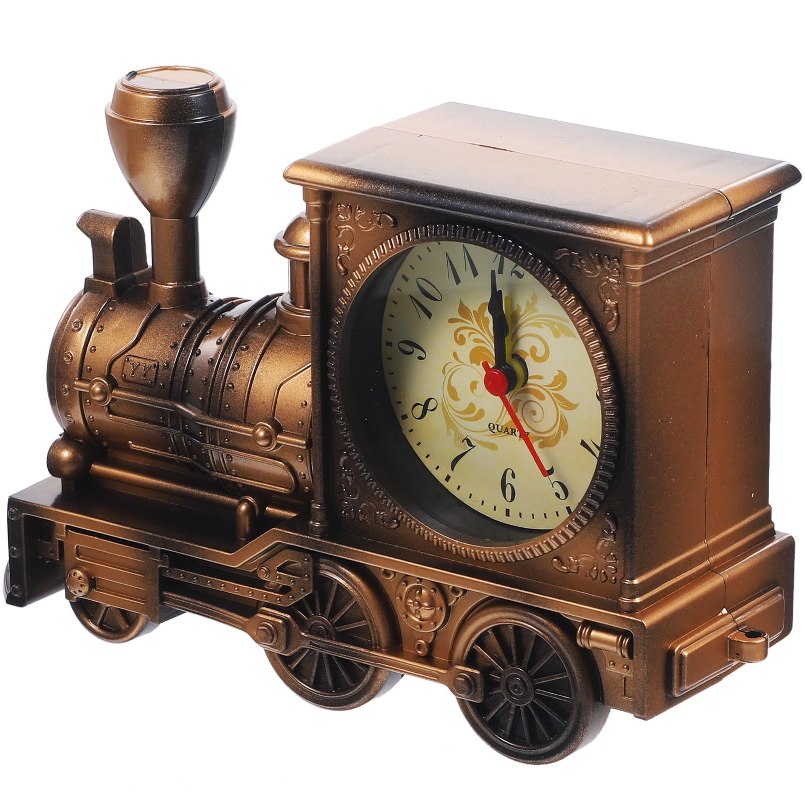 GOOHOCHY Railway Engine Clock Creative Alarm for Bedroom Made of ABS ...