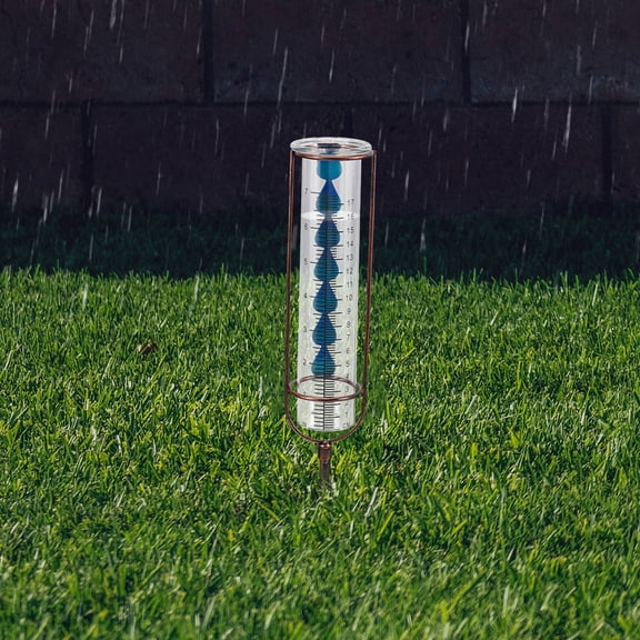 FUTUREORYY Decorative Rain Gauge Outdoor Rain Gauge Red For Gasket 1Pcs