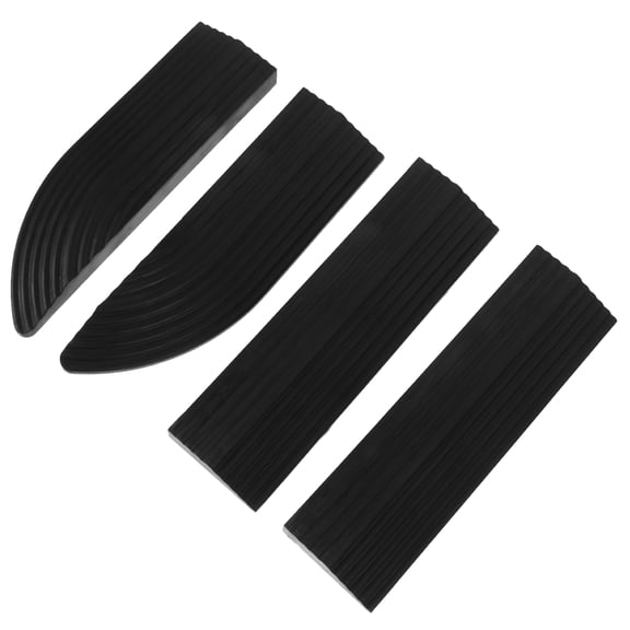 WEUVEB Ramp for Shop Use Rubber Sweeping Robots Ramp Black 1 Set 68X2In