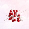 thumbnail image 1 of GETAJGHSD 200Pcs Red Artificial Berry Stems for Wedding Christmas Crafts Decoration, 1 of 8