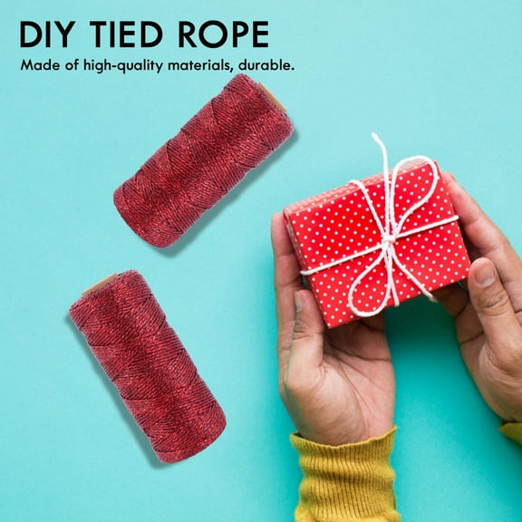 GOOHOCHY Red Decorative Rope for DIY Crafts and Party Decoration Made of Cloth Perfect for Gift Packing and Creative Projects 1 Roll