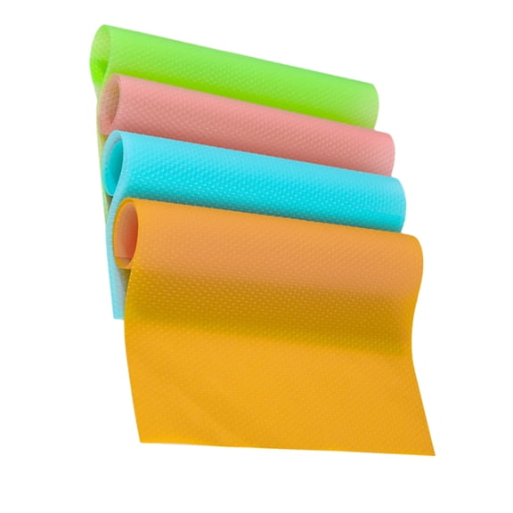 GOOHOCHY Washable Shelf Liners Fridge Mat EVA Anti-skid Household Users Kitchen 4Set