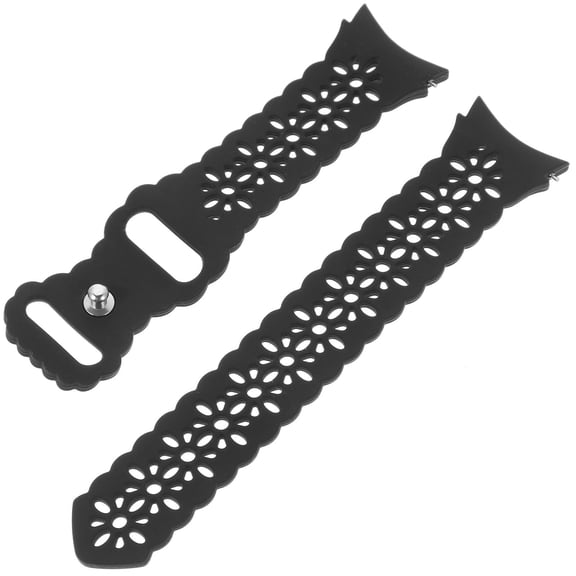 BRIGHTFUFU Elegant Black Watch Band, Hollow Out Design, Adjustable and Durable, for Special Occasions