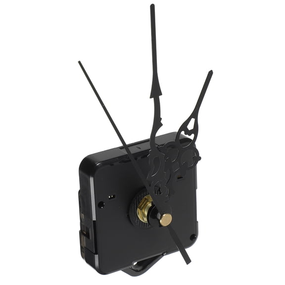 GOOHOCHY Quartz Wall Clock with Hook Mounting Accessories Silent Sweep Second Electronic Clock Movements (Black)