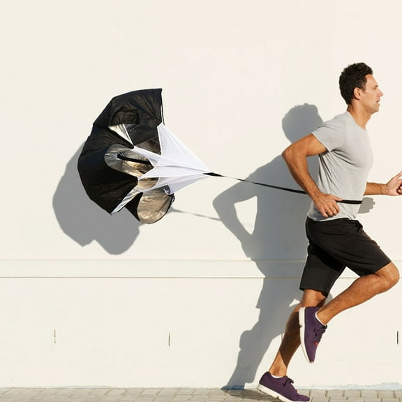 GOOHOCHY Resistance Parachute Training Chute Drag Parachute with Adjustable Strap for Sprint Running Football Training