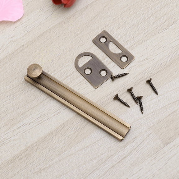 GOOHOCHY Retro Invisible Design Copper Door Latch 1Pack for Home Security 4 Inch