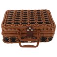 thumbnail image 1 of GOOHOCHY decorative storage trunk Handwoven Suitcase Imitated Rattan Storage Men Picnics 1Set, 1 of 8
