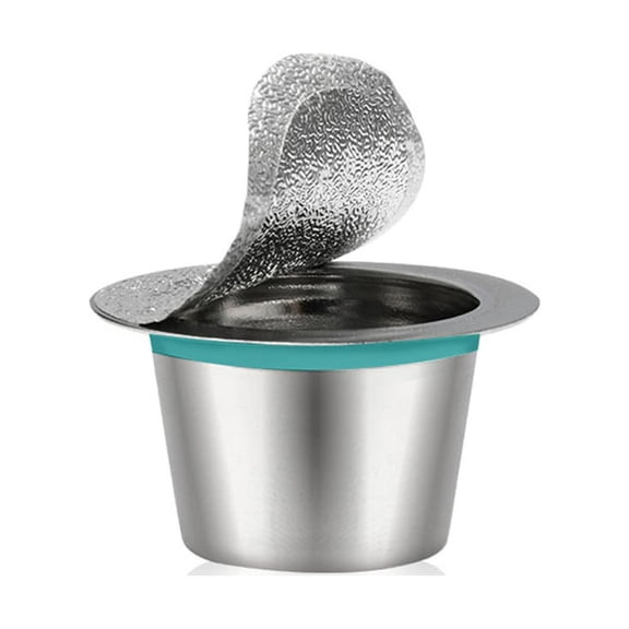 GOOHOCHY Reusable Coffee Capsule Tool Set with Lids, 3.76 x 3.76 x 2.4 cm, Coffee Maker Accessories