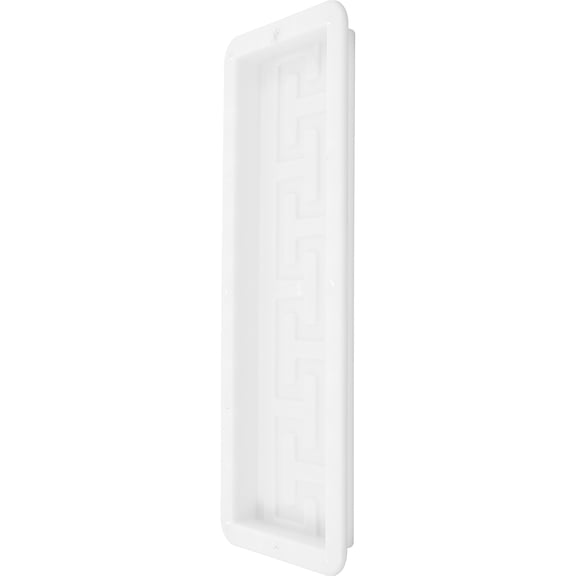 GOOHOCHY Reusable Plastic Concrete Mold for Home Use with Exquisite Antique Design White 6.3x6.3 Inches