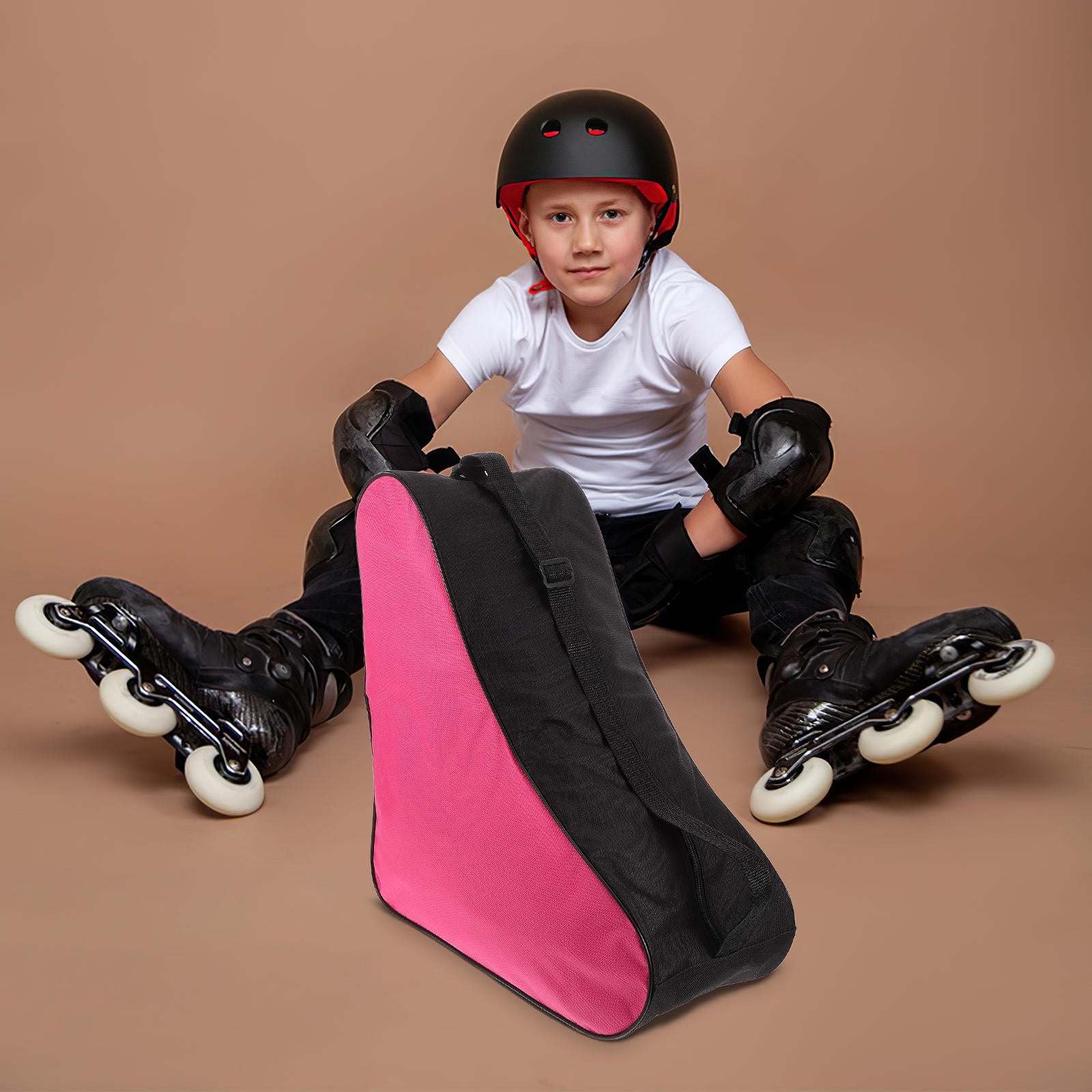 GETAJGHSD Goohochy Rosy Nylon Roller Skate Bag with Multi 