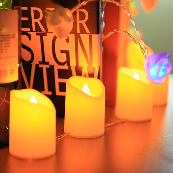 FUEENIRVA Flameless Candle ng Light USB Powered Light Yellow for Romantic Decoration