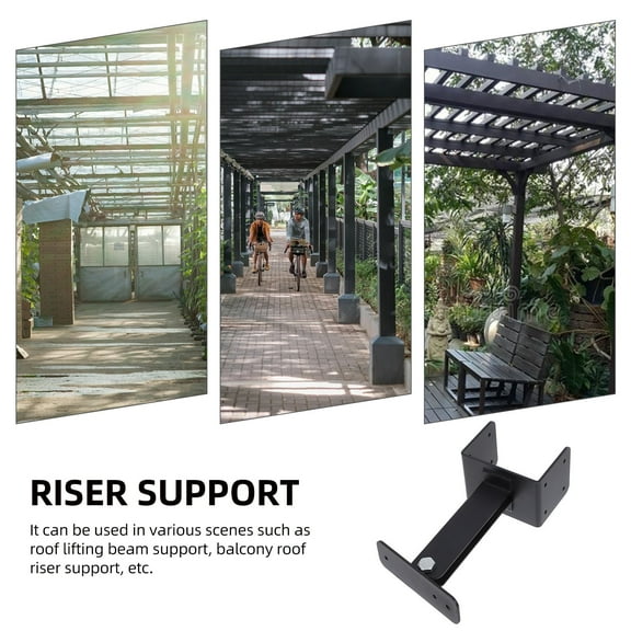 GOOHOCHY Roof Riser Bracket Pergola Roofs Riser Beam Bracket Easy Installation And Strong Roof Mount Pergola Bracket Roof Bracket Kit