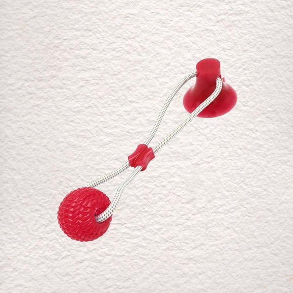 GOOHOCHY Rosy TPR Molar Toy Dog Chewing Toys 1Pcs for Interactive Play and Furniture Protection