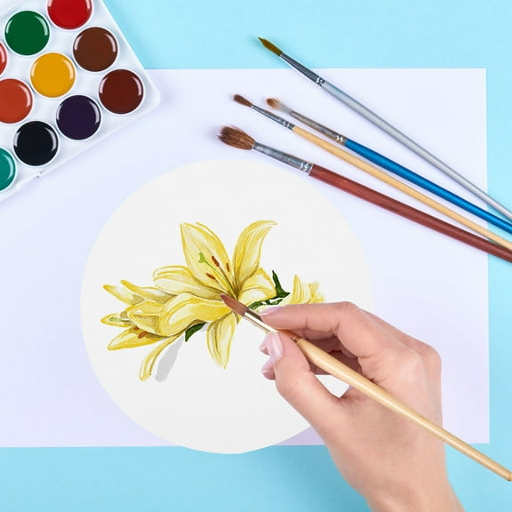 GOOHOCHY Round Drawing Cardboard 40 Sheets for Artists and Kids