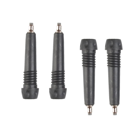 GOOHOCHY Rubber Trekking Pole Tips for Walking Sticks with Tungsten Steel Black Lightweight and Durable 4 Pieces