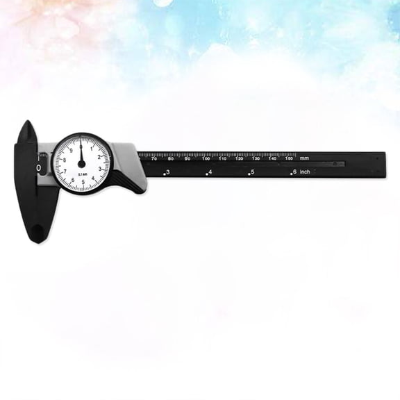 Mobutofu Measuring Tools Plastic Dial Calipers with Locking Thumb Screw for Stable Measurements