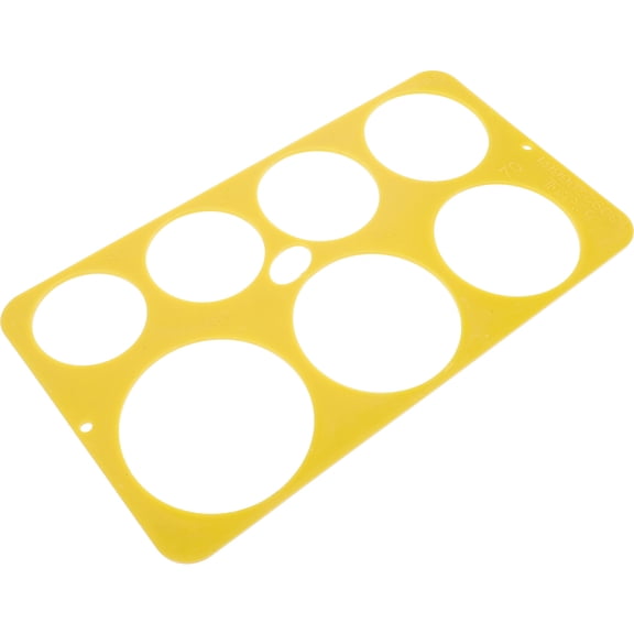 GOOHOCHY Scale Ruler Measuring Rulers Circle Stencil Diameter Fruits Red