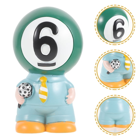 GOOHOCHY Scene Layout Decor Decorative Billiard Statue Office