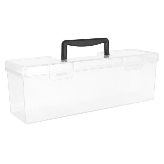 GOOHOCHY Plastic Seed Storage Organizer Box with Transparent Lid, Portable Garden Seed Packet Holder for Home and Balcony