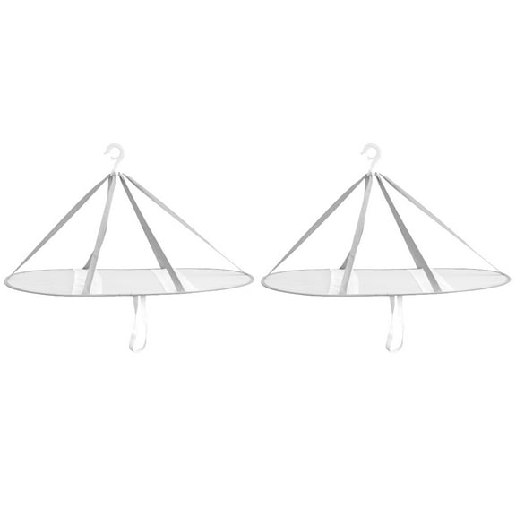 GOOHOCHY  Set of 2 Clothes Net Sweater Drying Rack Mesh Laundry Bag Outdoor