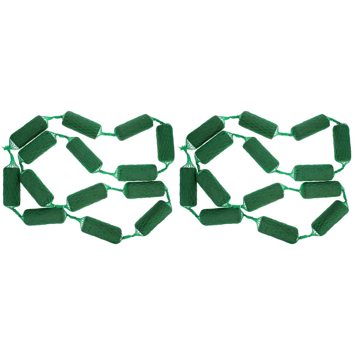GOOHOCHY  Set of 2 Sausage Puree Foam Block Floral Flowers Wedding Decor Green