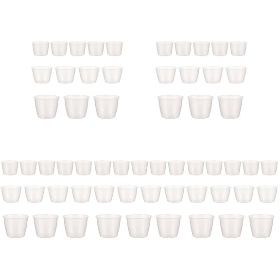 GOOHOCHY Set of 5 Transparent Measuring Cup Clear Rice Cups Reusable