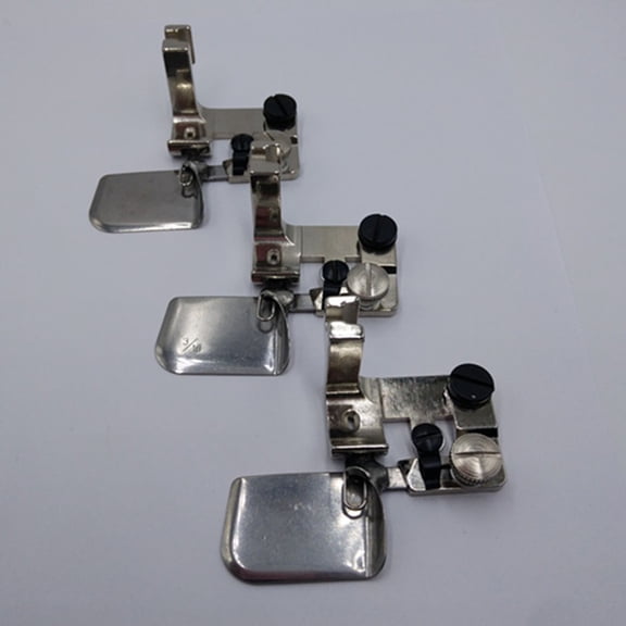 GETAJGHSD Plated Silver Sewing Machine Edges Folder Stainless Steel Presser Foot Replacement