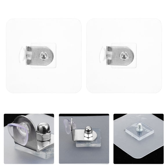 GOOHOCHY Shelf Mounting Braces with Strong Bearing Support 6pcs Non Perforated Sticky Brackets for Home Use