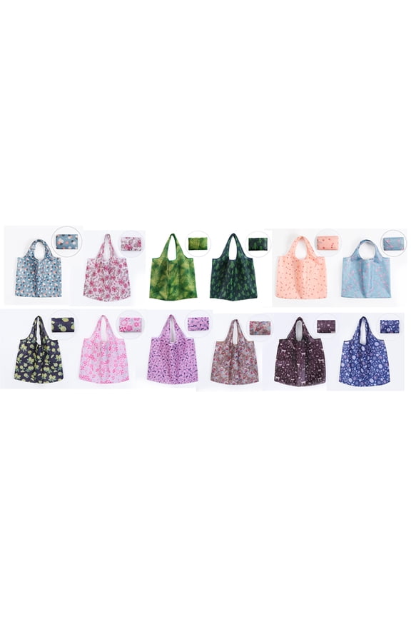 Reusable Portable Shopping Bag Polyester Multi 1Pc Sturdy Handle Waterproof Grocery Tote