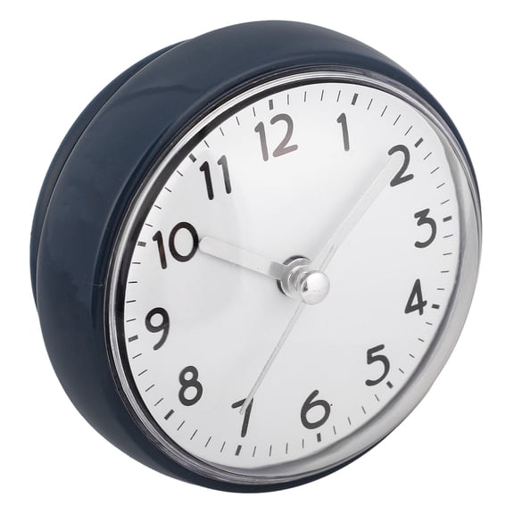 GOOHOCHY Shower Bathroom Wall Suction Clock Waterproof Time Display Wall Suction Cup Clock