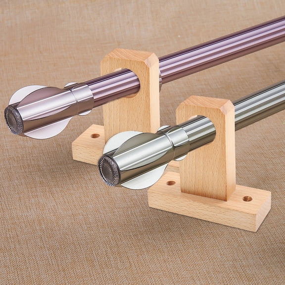 GOOHOCHY Shower Curtain Rod End Bathroom Bracket Telescopic Clothes Sturdy Support