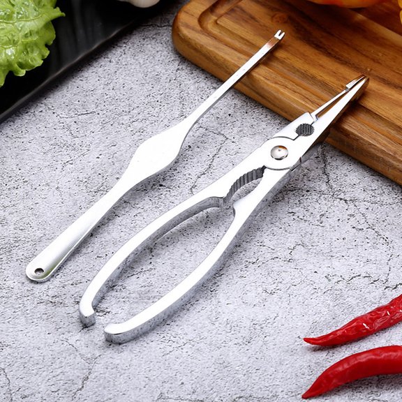 GOOHOCHY Shrimp Peeler Set Seafood Shell Remover Ergonomic Handle Tools